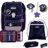  Genius Exklusiv Safety Light School bag set Variant Spooky Starlight