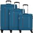 Blazing Ride 4 wheels Suitcase set 3-piece with expansion pleat Variant teal-orange Blazing Ride 4 wheels Suitcase set 3-piece with expansion pleat Variant teal-orange