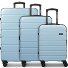  Miami 4 wheels Suitcase set 3-piece with expansion pleat Variant light blue