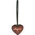 Fashion bag tag leather 8 cm Variant dark olive