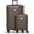 Palermo 4 wheels Suitcase set 2-piece Variant dark brown Palermo 4 wheels Suitcase set 2-piece Variant dark brown