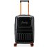 JH002B 4 wheels Cabin trolley XL 55 cm with expansion pleat Variant black  JH002B 4 wheels Cabin trolley XL 55 cm with expansion pleat Variant black