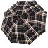  Zürs chestnut stick umbrella 91 cm Variant ckeck black-brown