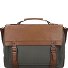  Hew Flint Briefcases Messenger 40 cm Laptop compartment Variant khaki-natur