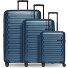  Collection 04 THE THREE SET + 4 wheels Suitcase set 3-piece with expansion pleat Variant navy blue-metallic