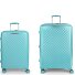  Queens 4 wheels Suitcase set 2-piece with expansion pleat Variant verde menta