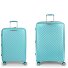 Queens 4 wheels Suitcase set 2-piece with expansion pleat Variant verde menta  Queens 4 wheels Suitcase set 2-piece with expansion pleat Variant verde menta