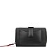  Viola Wallet RFID protection Leather 16 cm Variant schwarz-rot