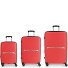  Kume 4 wheels Suitcase set 3-piece with expansion pleat Variant coral