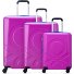  x United Colors of Benetton Fabrica 4-wheel suitcase set 3 pcs. Variant purple