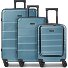  Dublin 4 wheels Suitcase set 3-piece Expandable Variant ice blue