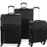  Speed 4 wheels Suitcase set 3-piece with expansion pleat Variant schwarz