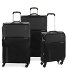  Speed 4 wheels Suitcase set 3-piece with expansion pleat Variant schwarz