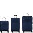  Zambia 4 wheels Suitcase set 3-piece with expansion pleat Variant azul