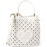  Basket Laminated Shoulder Bag 22 cm Variant white