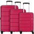  Summer Splash 4 wheels Suitcase set 3-piece Variant burgundy