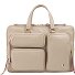  Pocket Briefcase Genuine Leather 36 cm Laptop compartment Variant grigio sabbia