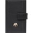  Circle Credit card case RFID protection Genuine Leather 6.5 cm Variant black