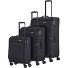  Chios 4 wheels Suitcase set 3-piece with expansion pleat Variant schwarz