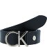  CK Logo Belt Leather Variant black-lightgold | 90 cm