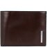  Blue Square Credit card case Genuine Leather 12 cm Variant brown