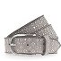  Studded belt leather Variant hellgrau | 100 cm