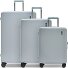  Ultima 4 wheels Suitcase set 3-piece with expansion pleat Variant light blue