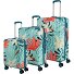  Cruise 4 wheels Suitcase set 3-piece Variant türkise lilie