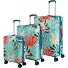 Cruise 4 wheels Suitcase set 3-piece Variant türkise lilie Cruise 4 wheels Suitcase set 3-piece Variant türkise lilie