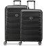  Meteor 4-wheel Suitcase set (M + L) expandable Variant deep black