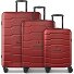  Bologna 4 wheels Suitcase set 3-piece Variant dark red
