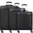  Holiday Heat 4 wheels Suitcase set 3-piece Variant black