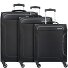  Holiday Heat 4 wheels Suitcase set 3-piece Variant black