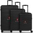  Bologna 4 wheels Suitcase set 3-piece Variant black