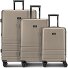  Hanoi 4 wheels Suitcase set 3-piece with expansion pleat Variant camel