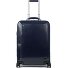  Blue Square 4 Roll Cabin Trolley Leather 55 cm Laptop compartment Variant night blue