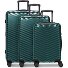  Essentials 18 2.0 4 wheels Suitcase set 3-piece Expandable Variant metallic-green shiny