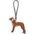  Viszla bag tag leather 10 cm Variant lauren tan tan botanic green