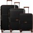  Eco Edition 02 4 wheels Suitcase set 3-piece Expandable Variant black