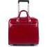  Blue Square 2 Roll Business Trolley Leather 36 cm Laptop compartment Variant red