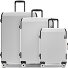  Logic Pro 4 wheels Suitcase set 3-piece Expandable Variant platinum metallic