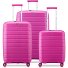  B-Flying Move 4 wheels Suitcase set 3-piece with expansion pleat Variant fucsia
