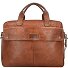 Saddle briefcase leather 41 cm laptop compartment Variant cognac  Saddle briefcase leather 41 cm laptop compartment Variant cognac
