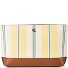  Clutch bag 25 cm Variant stripe lemon sorbet lauren tan