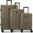 Hanoi 4 wheels Suitcase set 3-piece with expansion pleat Variant khaki  Hanoi 4 wheels Suitcase set 3-piece with expansion pleat Variant khaki