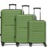  Shine 4 wheels Suitcase set 3-piece with expansion pleat Variant olive