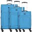  Travel Line 9204 4 wheels Suitcase set 3-piece with expansion pleat Variant blau