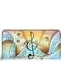 Art+Craft wallet RFID leather 20 cm Variant handbemalt Art+Craft wallet RFID leather 20 cm Variant handbemalt