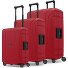  Essentials 15 4-wheel suitcase set 3-piece with three-point closure Variant classic red