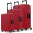  Essentials 15 4-wheel suitcase set 3-piece with three-point closure Variant classic red